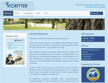 Tablet Screenshot of physiotherapie-koritter.de